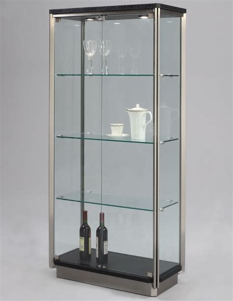 stainless steel curio cabinet